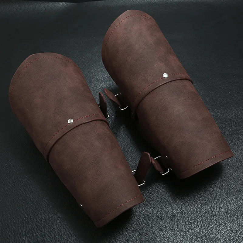 Leather Bracelet - Guantes de armadura Medieval, brazaletes anchos,