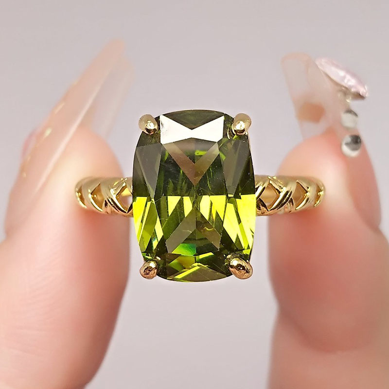 Birthstone Ring Set - Anillos con apertura de piedra cuadrada