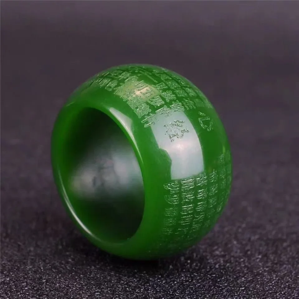 Jewelry & Watches Vitopoulos - Anillo de jade verde natural de