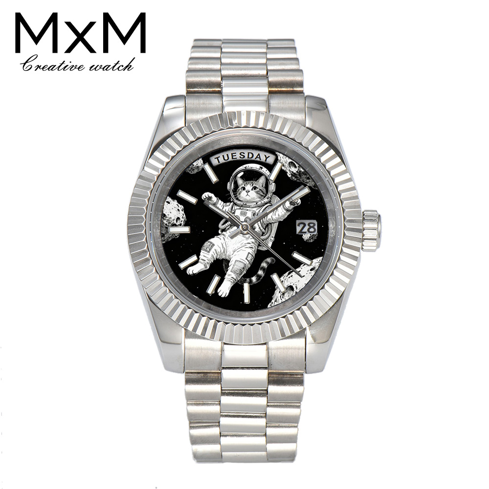 Leather Bracelet - Reloj creativo para hombre 40mm/36mm Miyota