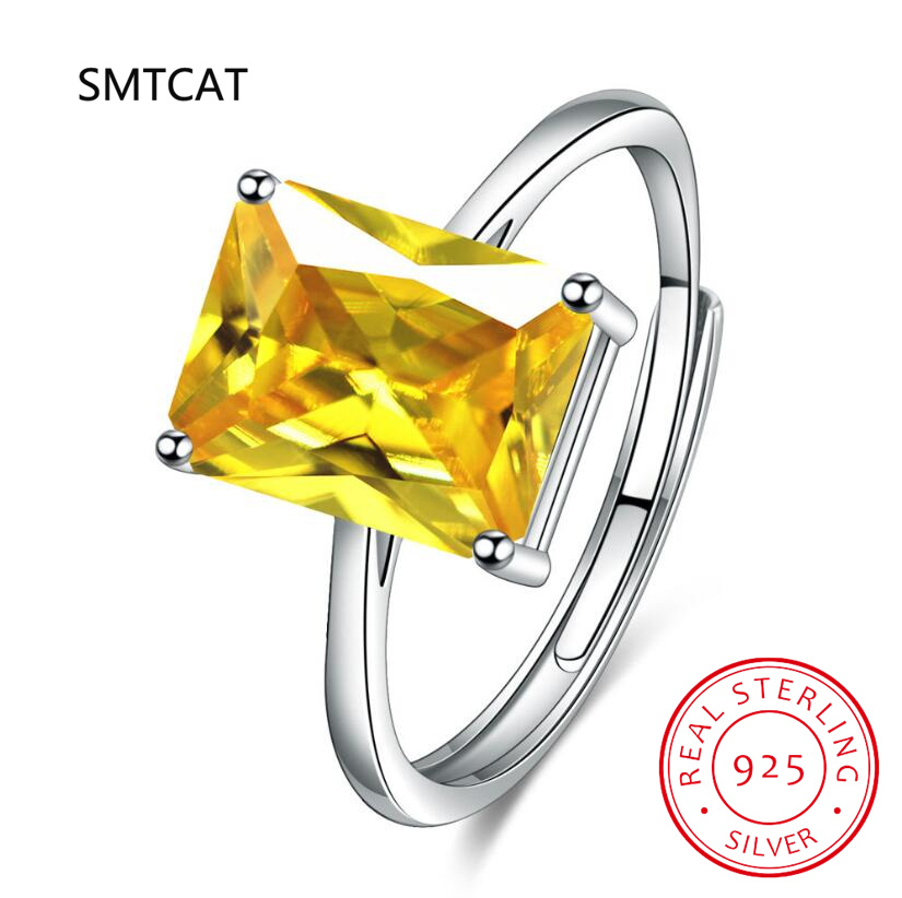 Birthstone Ring Set - Anillos geométricos de Plata de Ley