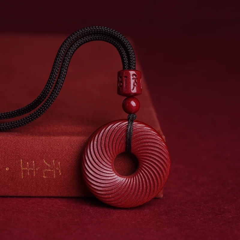 Luxury Gifts Jewelry & Watches Namfleg Mostar - Colgante de cinabrio rojo con diseño