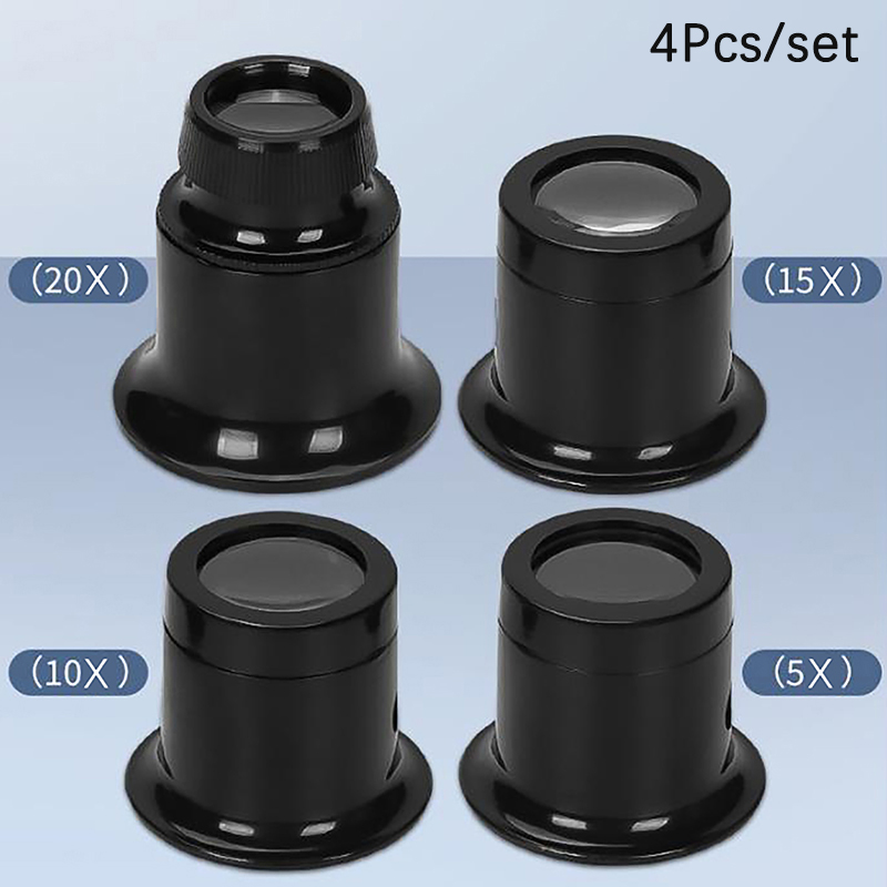 Jewelry Watches Repair - Juego de 4 loupes para ojos,