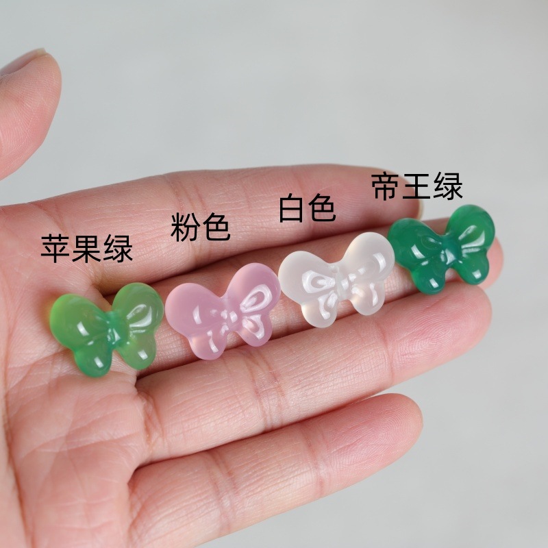 Charm Bracelet Beads - 2 Piezas de Calcedonia Natural con