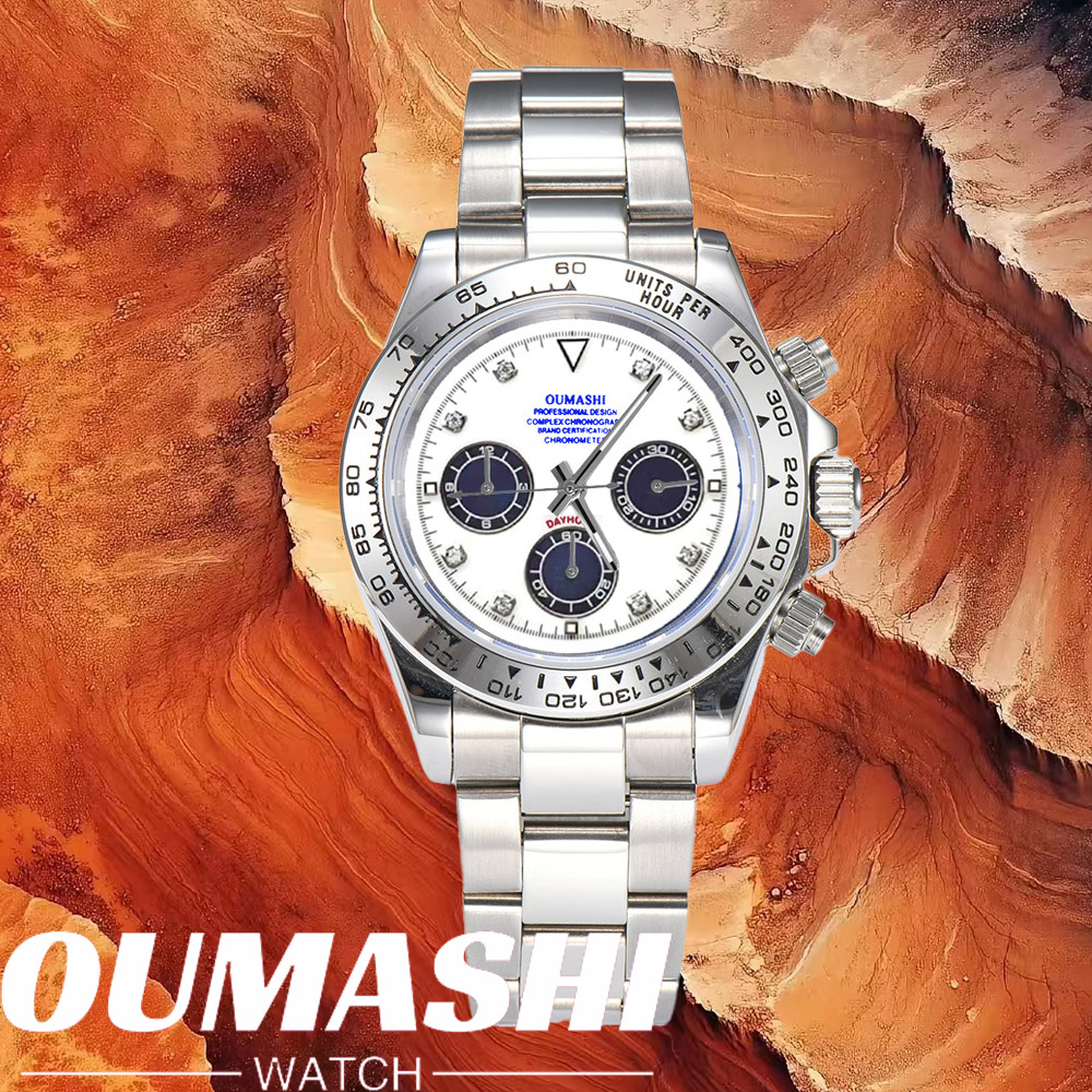 Leather Bracelet - Relojes de lujo VK63 con cristal