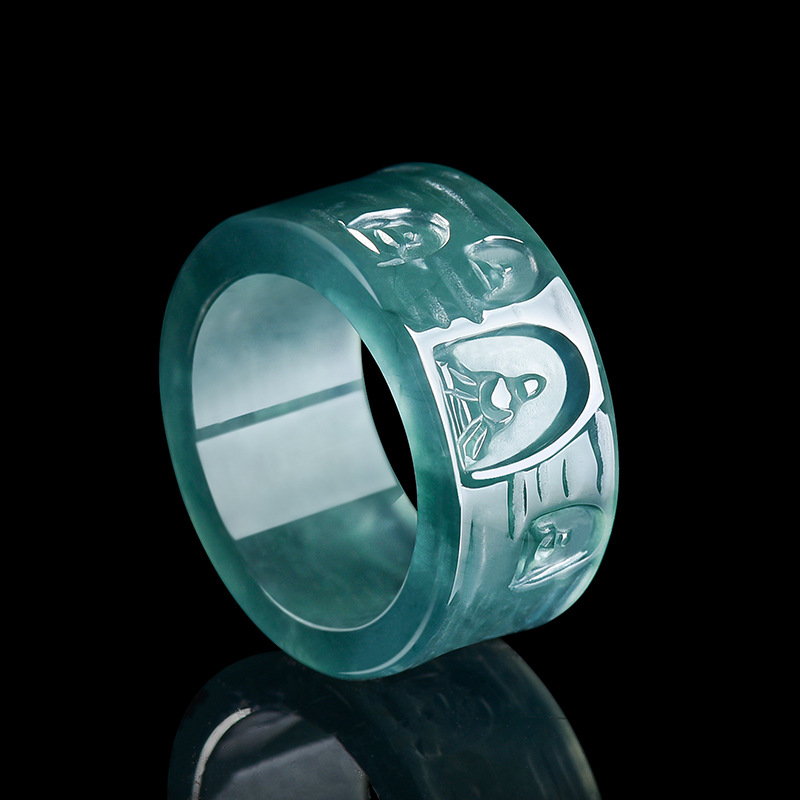 Luxury Gifts Jewelry & Watches Namfleg Mostar - Anillo de Buda de Jadeíta Birmana