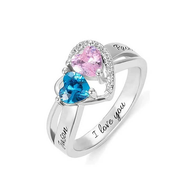 Anillo Personalizado con Nombr - Birthstone Ring Set reseña y precio