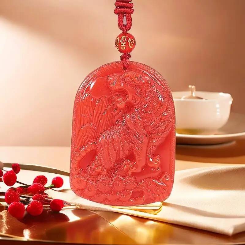 Colgante de tigre de Jade rojo - Luxury Gifts Jewelry & Watches Namfleg Mostar reseña y precio