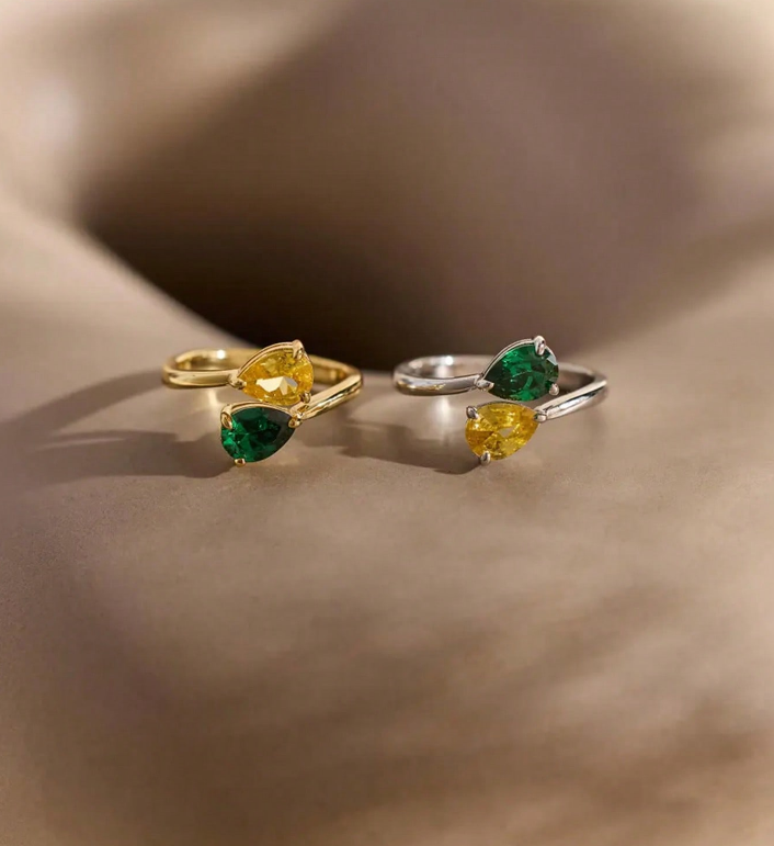 Anillos de piedras de nacimien - Birthstone Ring Set reseña y precio
