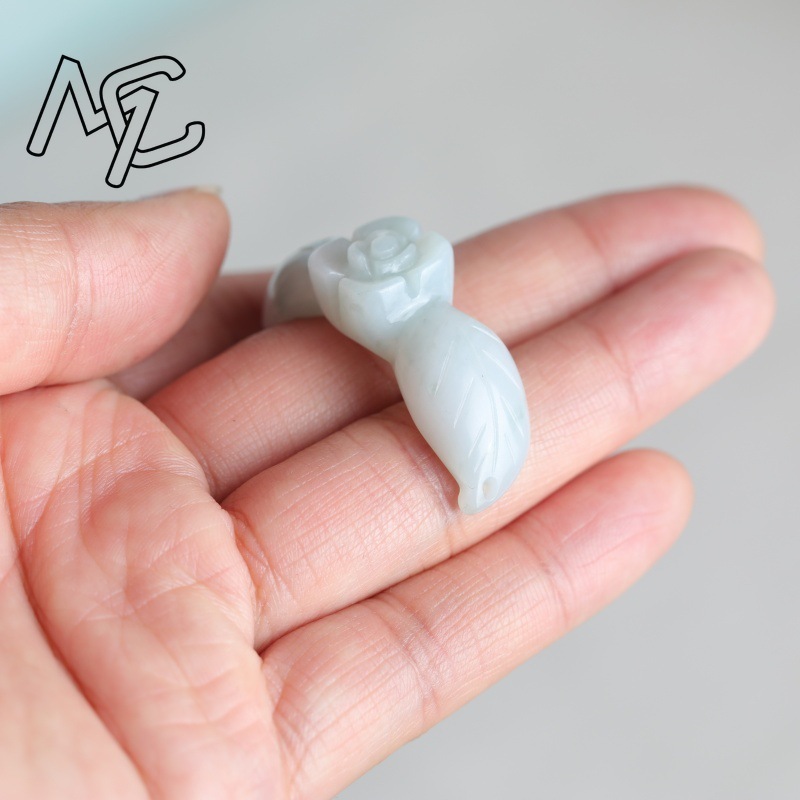2 piezas de jadeíta blanca nat - Charm Bracelet Beads reseña y precio