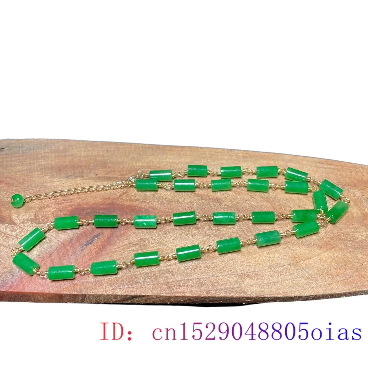 Collar de cuentas de Jade VERD - Jewelry & Watches Vitopoulos reseña y precio