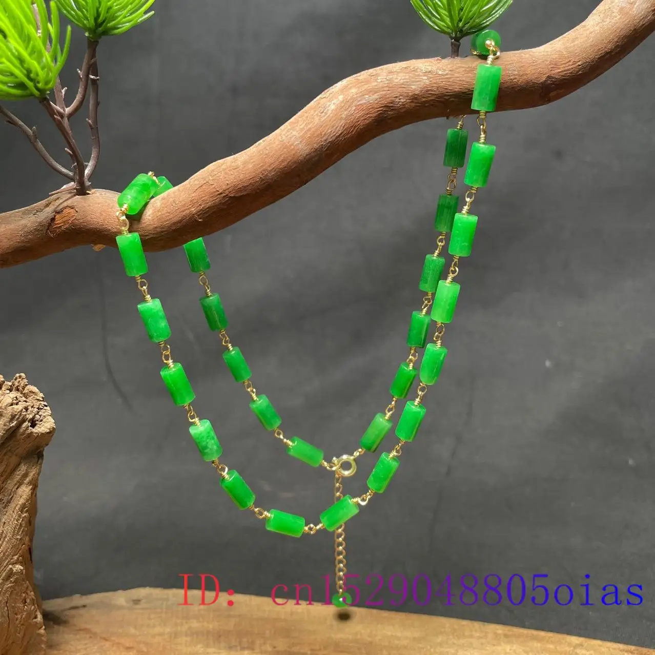 Collar de cuentas de Jade VERD - Jewelry & Watches Vitopoulos reseña y precio