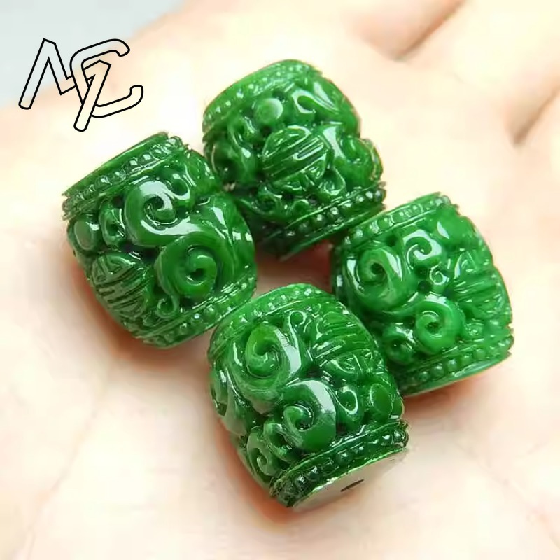 5 cuentas talladas de Jade VER - Charm Bracelet Beads reseña y precio