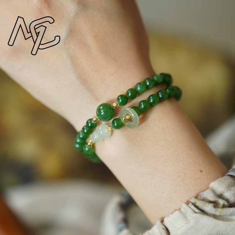 Pulsera de Jade Natural Verde  - Charm Bracelet Beads reseña y precio