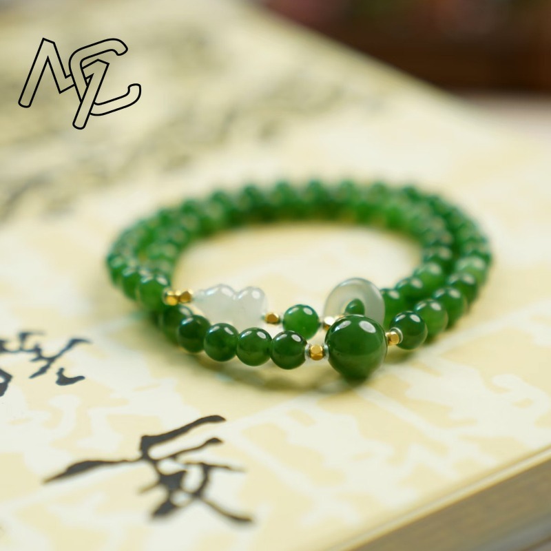 Pulsera de Jade Natural Verde  - Charm Bracelet Beads reseña y precio