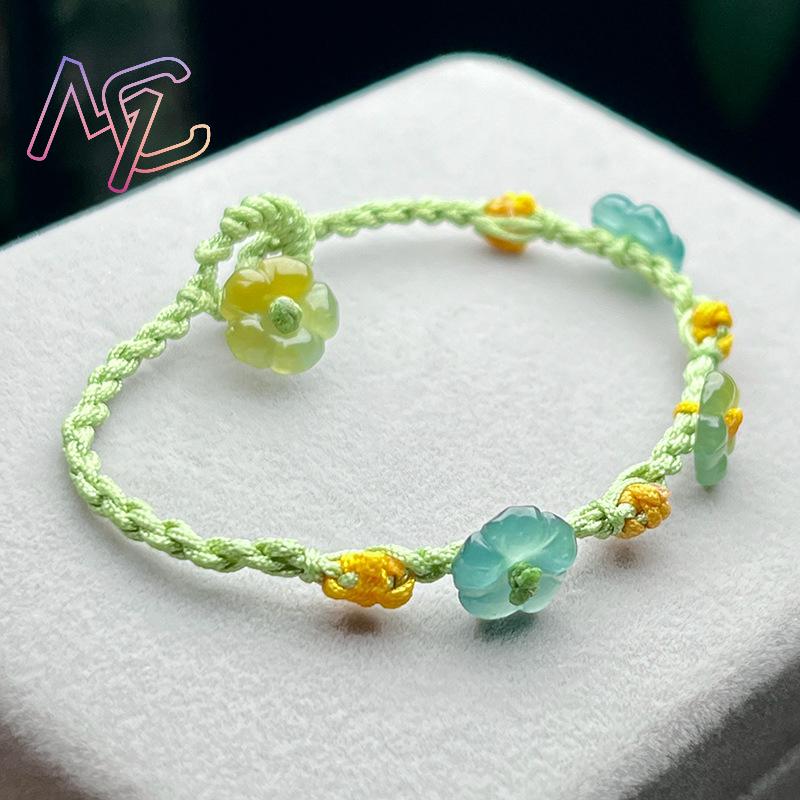 Pulsera de flores de jadeíta d - Jewelry & Watches Vitopoulos reseña y precio