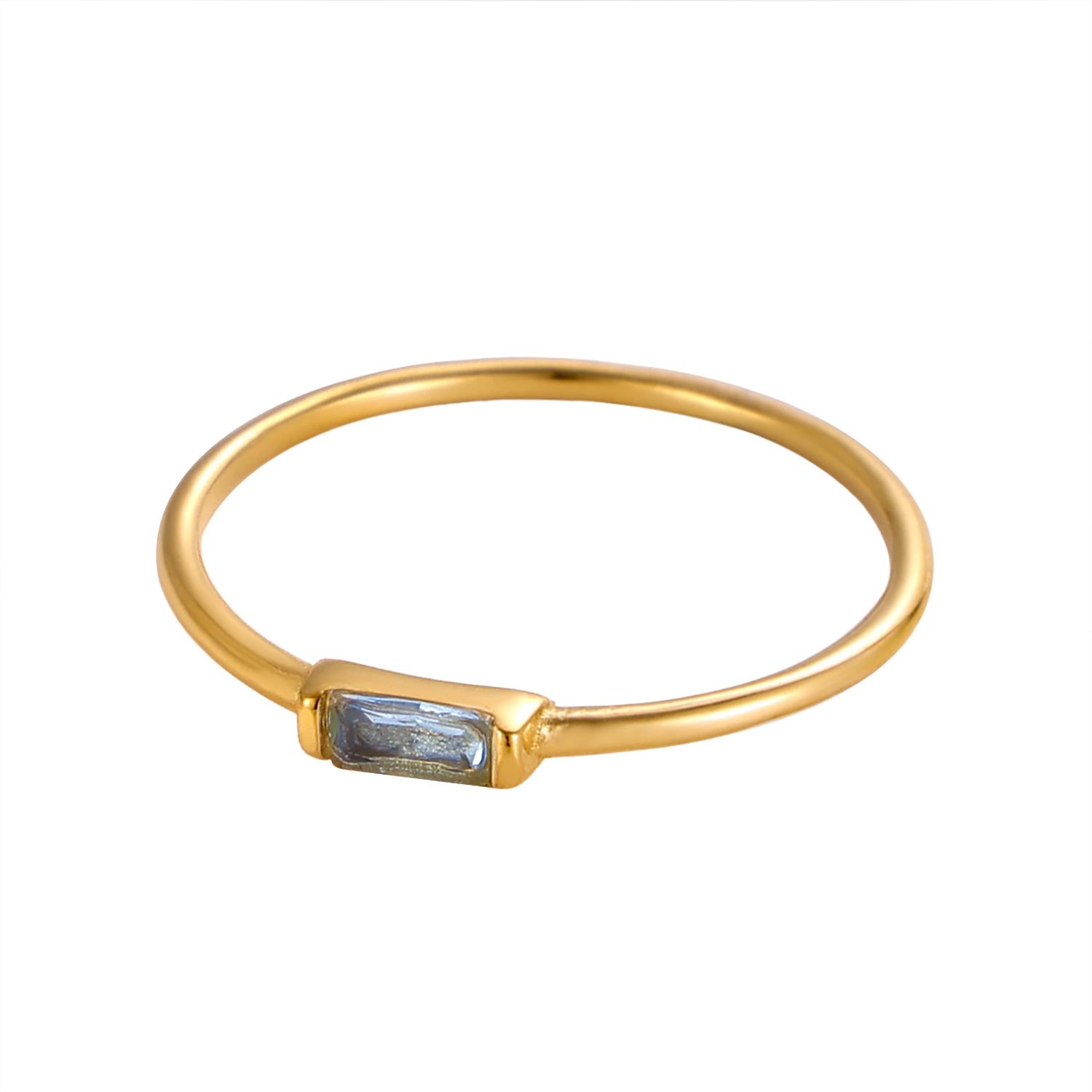 CARLIDANA Anillo minimalista c - Birthstone Ring Set reseña y precio