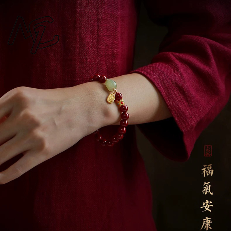 Pulsera de Cinabrio Rojo Natur - Charm Bracelet Beads reseña y precio