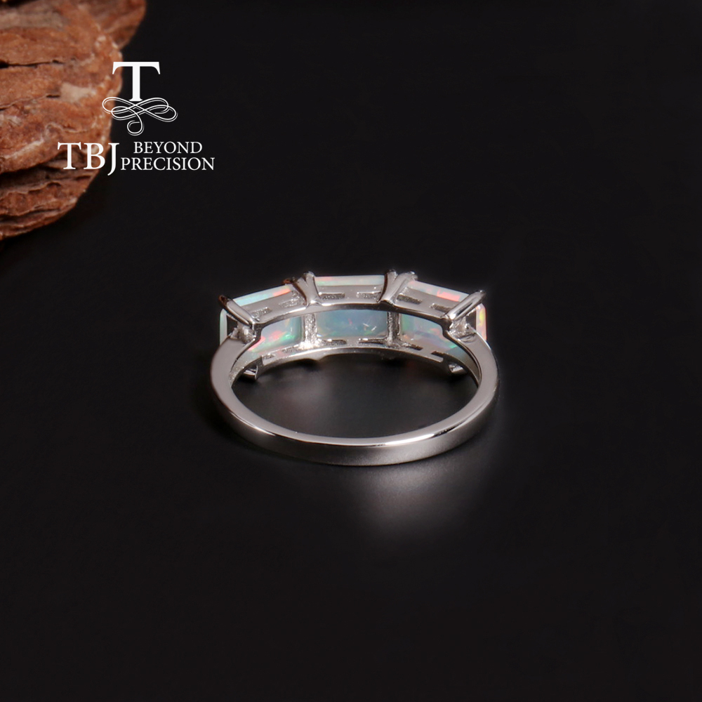 Anillo de ópalo Natural de pie - Birthstone Ring Set reseña y precio
