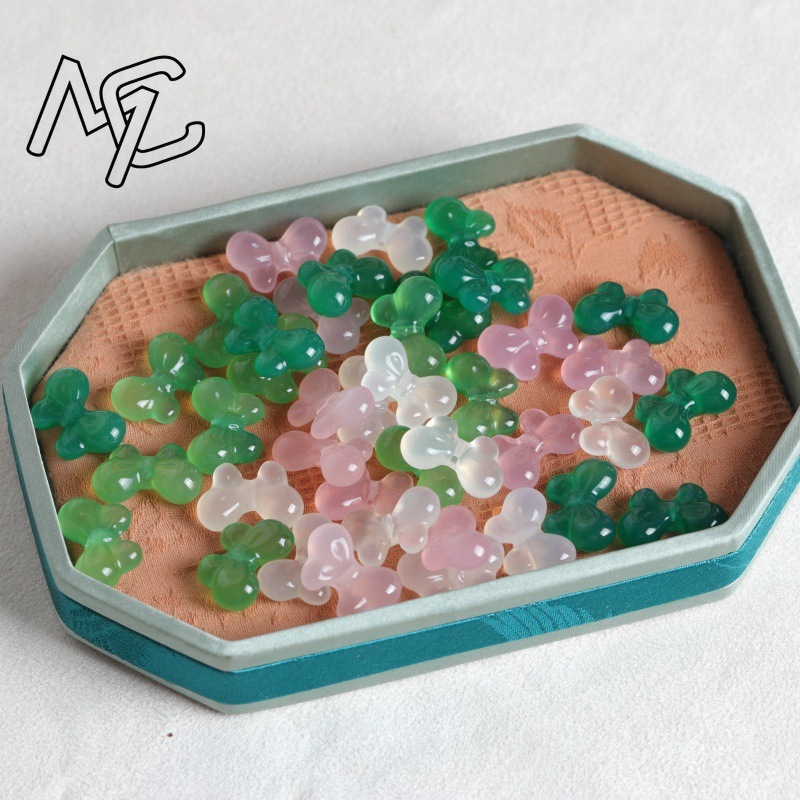 2 Piezas de Calcedonia Natural - Charm Bracelet Beads reseña y precio