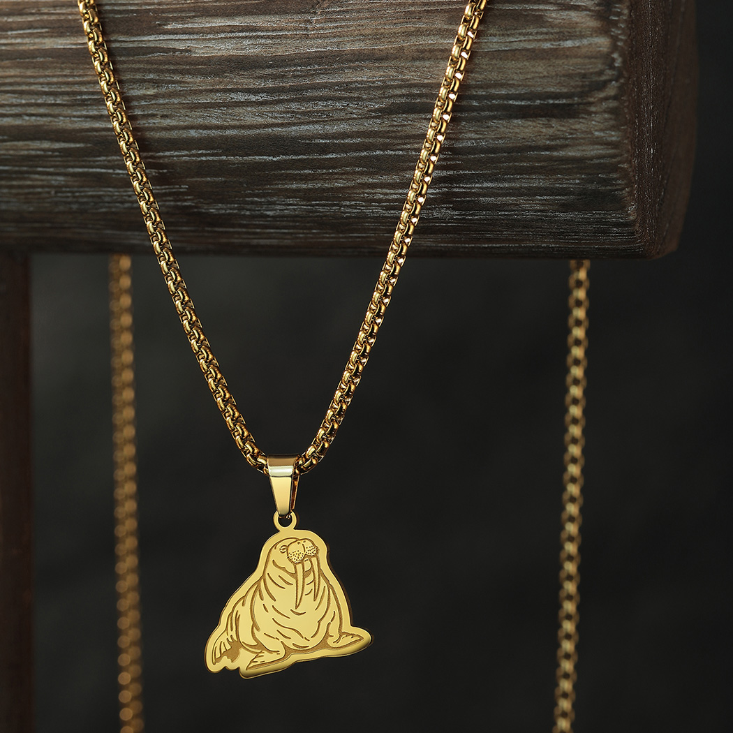 Kinitial-collar de morsa del P - Pacific Jewelry & Watches Los Angeles reseña y precio