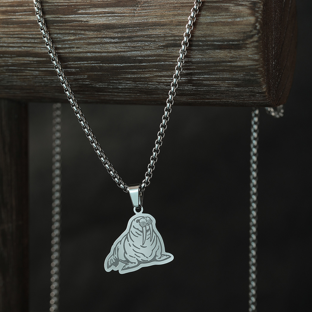 Kinitial-collar de morsa del P - Pacific Jewelry & Watches Los Angeles reseña y precio