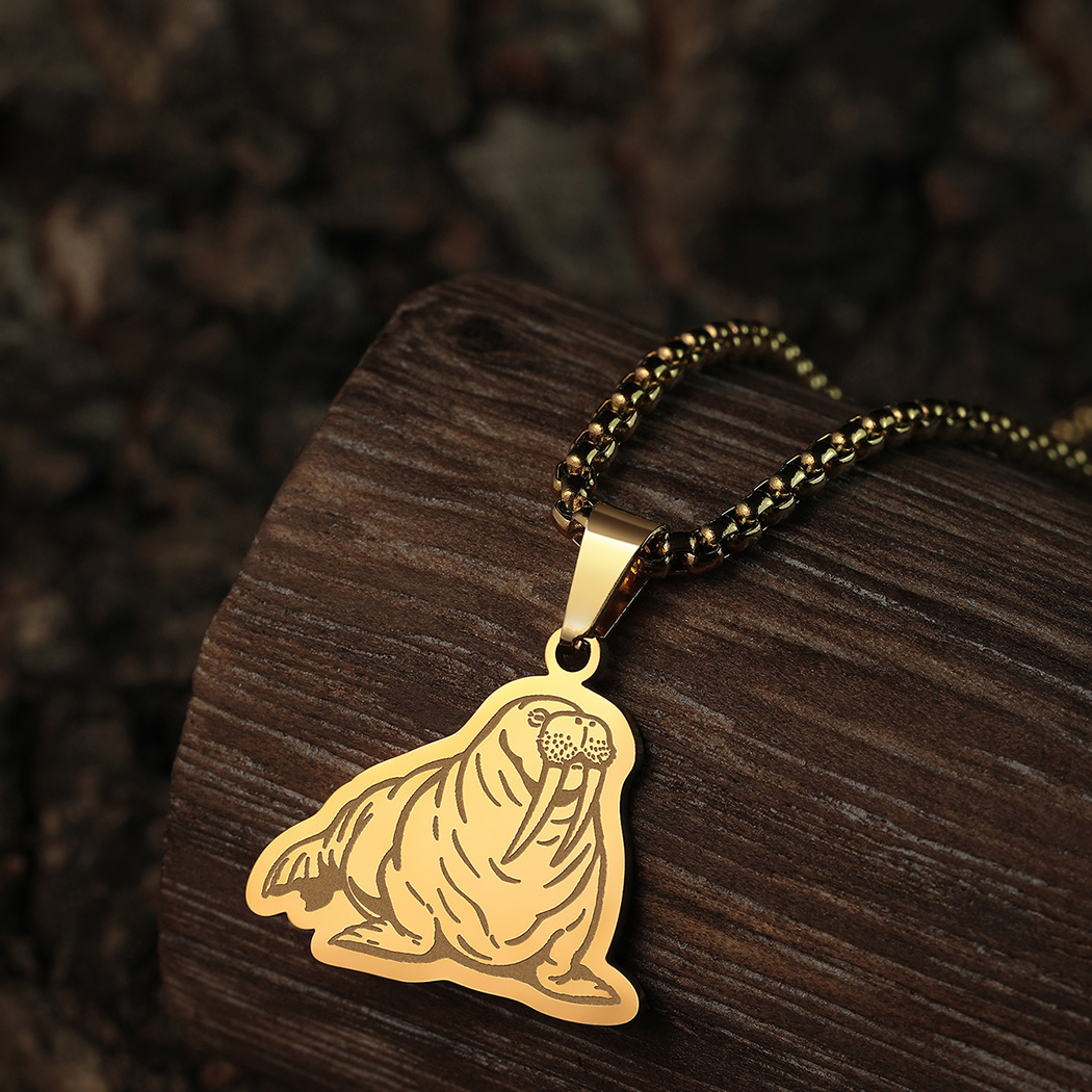 Kinitial-collar de morsa del P - Pacific Jewelry & Watches Los Angeles reseña y precio