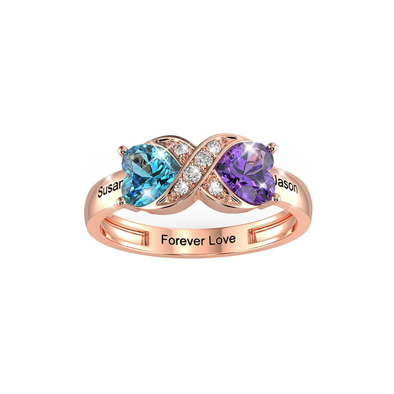 Anillo de Promesa Personalizad - Birthstone Ring Set reseña y precio