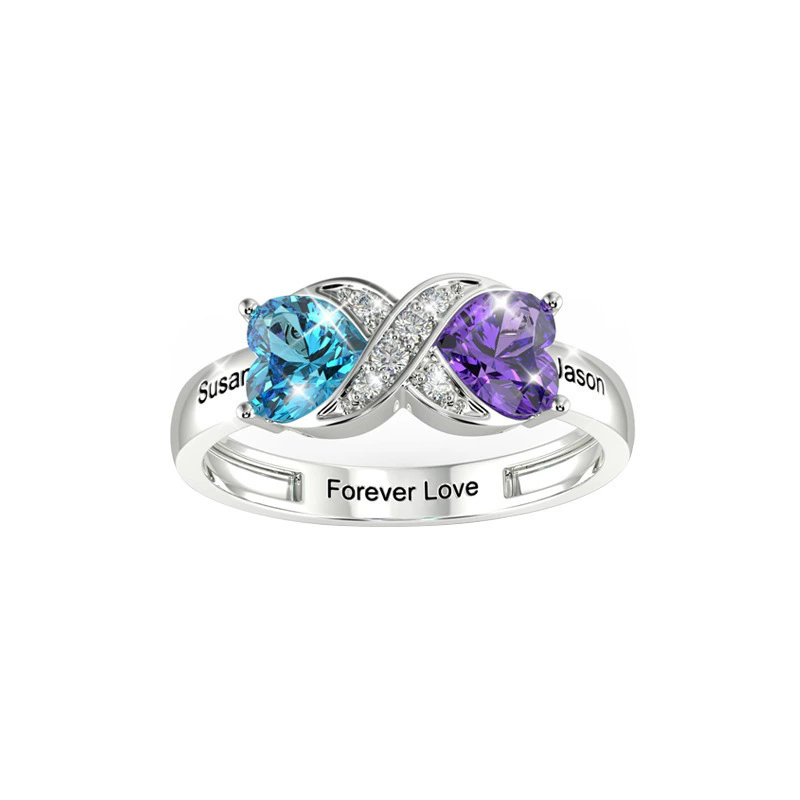 Anillo de Promesa Personalizad - Birthstone Ring Set reseña y precio